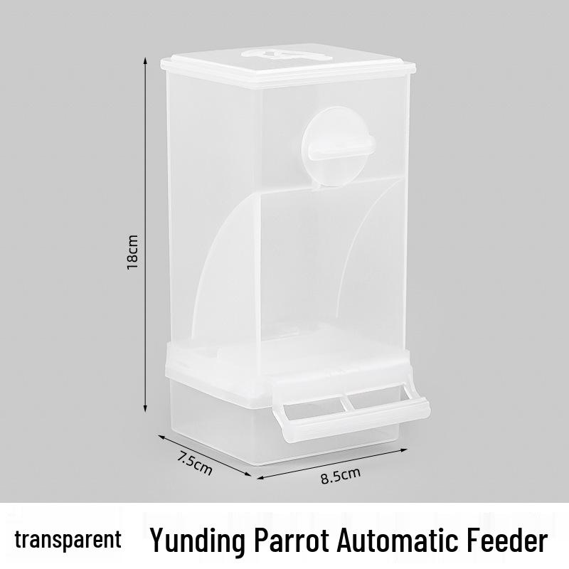 Automatischer Anti-Verschüttungs-Papageienfutterautomat mit Spreuabscheider für Nymphensittiche