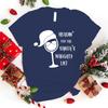 Christmas Headin For The Santa'S Naughty List Printed T-Shirts Women Men Short Sleeve Funny Round Neck Tee Shirt Casual Tops