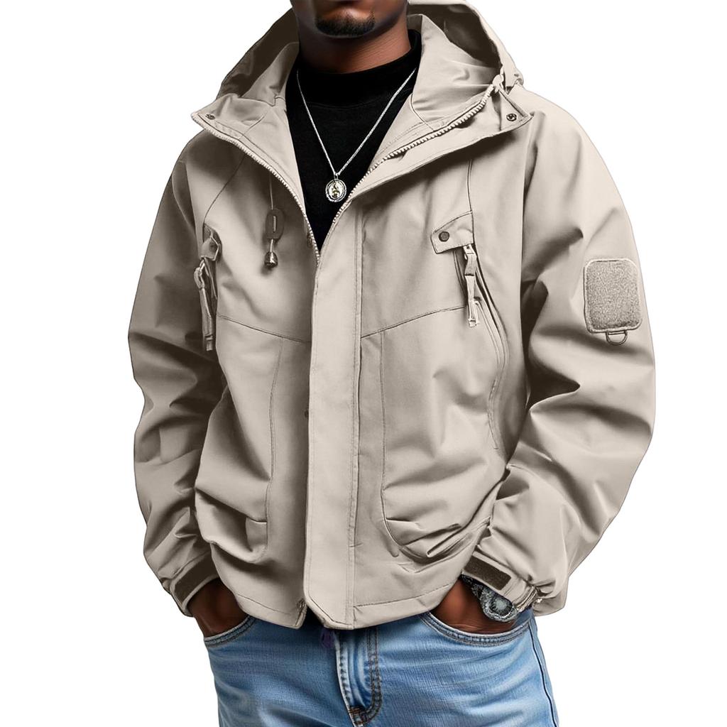 Men's  Leisure  Loose  Windbreaker  Hooded  Hood  Coat