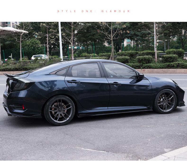 Tenth Gen Civic R Style Rear Spoiler, 16-20 Models, No-Drill, Thai JDM Ducktail