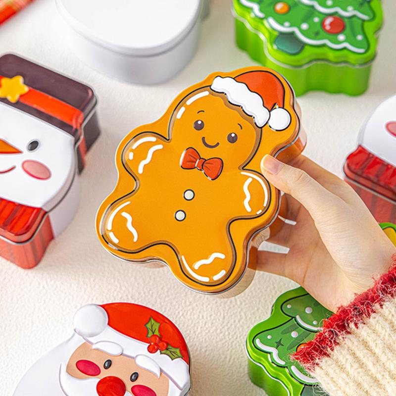 Weihnachtliche Blech Süßigkeitenboxen Mehrere entzückende Designs Für Weihnachtsgeschenke Partygeschenke Heimdekoration