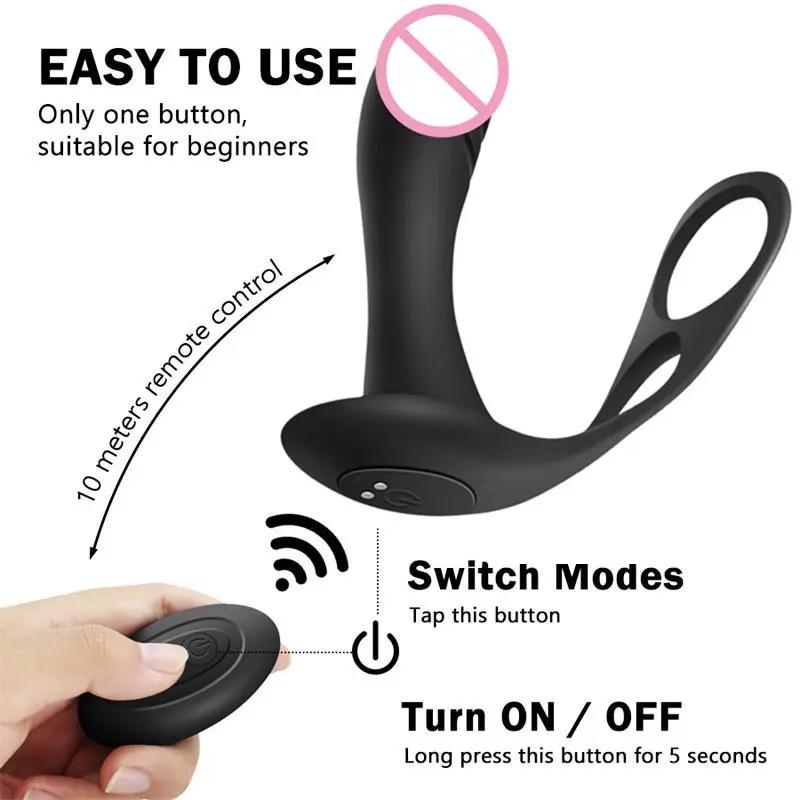 Silicon Sex Tool For Men Insertion Enlarge The Male Light Phallus Anal Vibrating Massager Anus Women Vibrator Japanese