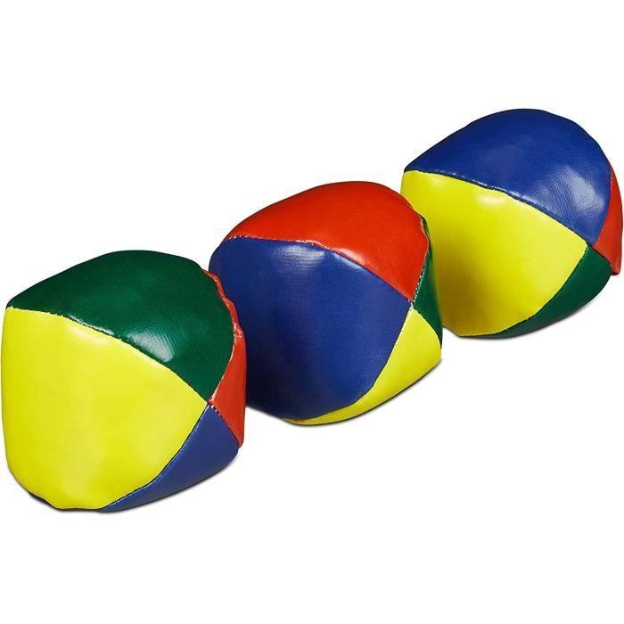 Lot de 3 balles de jonglage - WDK - Pour débutants - Multicolore