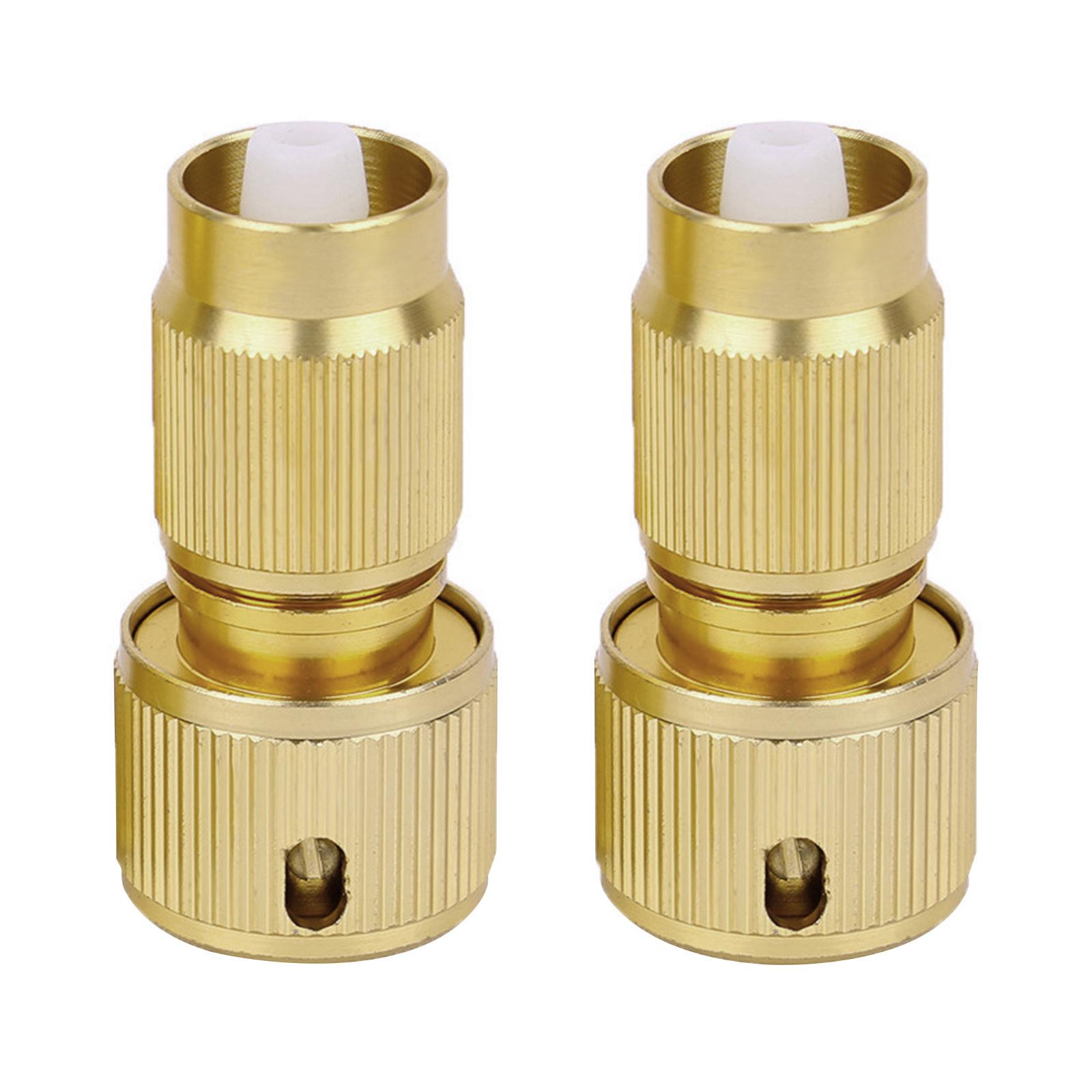 

2Pcs Aluminium Hose Repair Connector- Graden Hose Pipe Quick Fix Extend Connector Quick Repair Damaged Leaky Adapter Garden