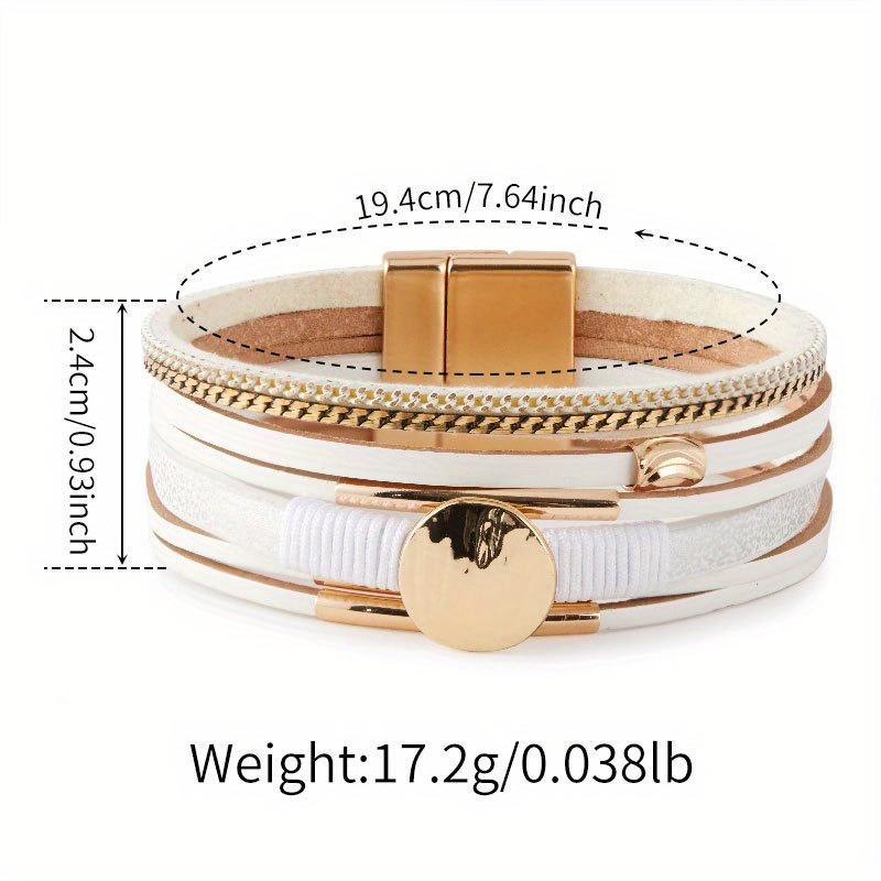 Vintage Bohemian Multi Layer Bracelet | Handmade with Gold Accents, Women's Wristbands Exude A Fashionable Feel, Perfect for Casual Wear