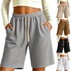 Damen lässige lockere Strickshorts mit Taschen für den Sommer