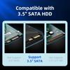 MAIWO 4 Bay Mini SAS to 3.5 inch SATA HDD Enclosure with SFF-8088 Port Type-C Hard Drive Storage Cabinet Support 7 RAID Modes