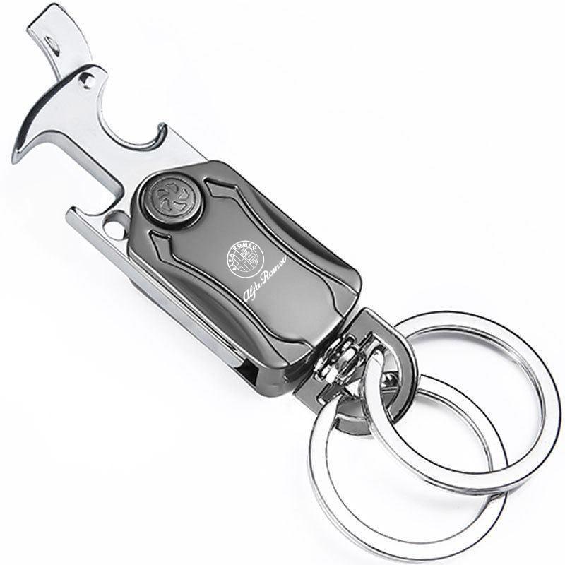 

For Alfa Romeo Multi-function Car Styling Keychain Rings Emblem Keyring Chain Gift For Alfa Romeo Sportiva Giulia Giulietta 159