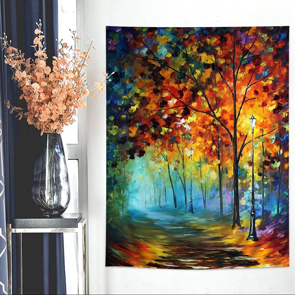 LLeonid Oil AAfremov Painting DIY Wall Tapestry Hanging Tarot Hippie Wall Rugs Dorm Home Decor