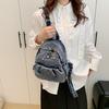 Denim Water-Repellent Backpack Women Travel Backpack