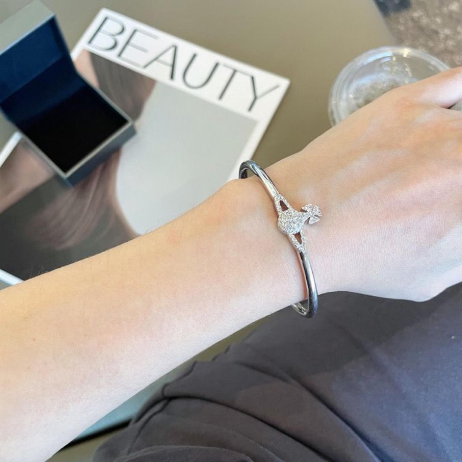 Женский модный браслет открытый бангл One Size