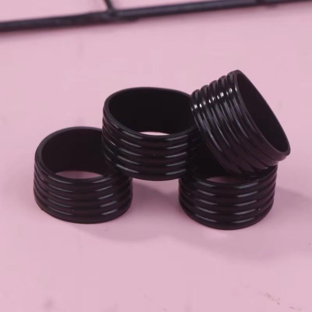 4pcs Silicone Racket Silicone Ring Anti Slip Racket Handle Collar Sports Accessories чёрный