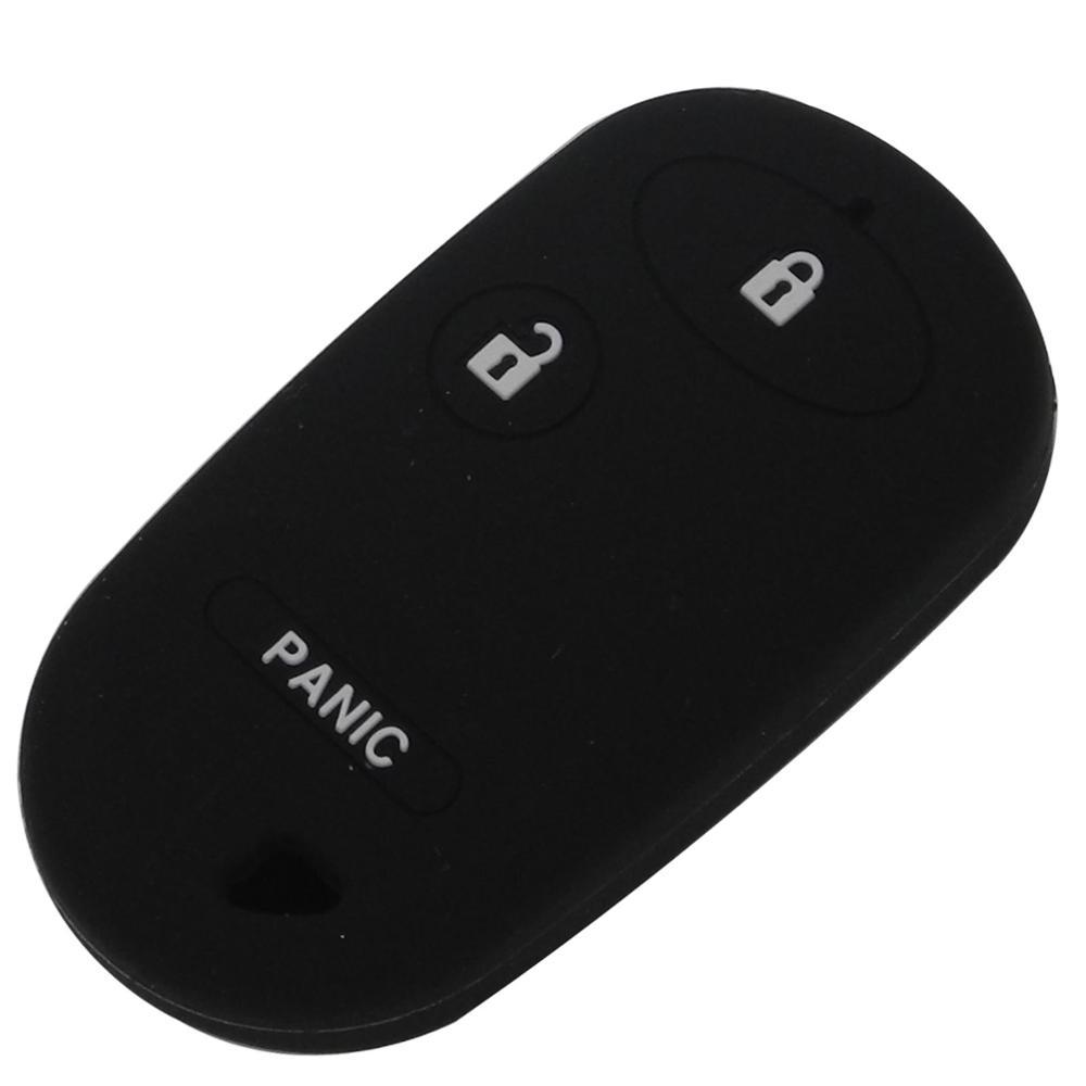 Jingyuqin 3/2+1 Buttons Silicone Remote Car-Styling Key Case Cover 2001-2005 For Honda Civic Accord Insight Pilot Key Holder