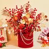 Handon Artificial Flower Fortune Bucket Ornament