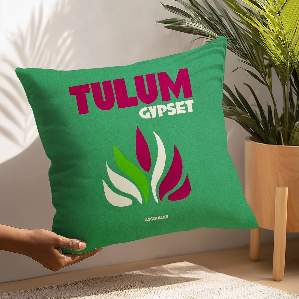 Summer Travel Series Pillow Case Plush Fabric Soft  Pillowcase Double Sided Print Cushion Cover Household Gifts