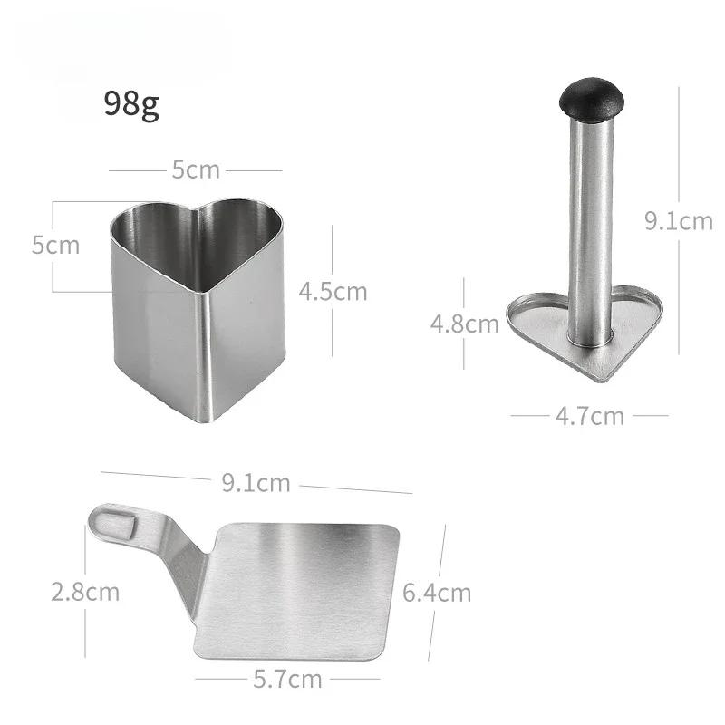 2025 Hot 304 Stainless Steel Rice Ball Mold Household Food Grade Sushi Mold Children's Complementary Food DIY Mold Sushi Tools