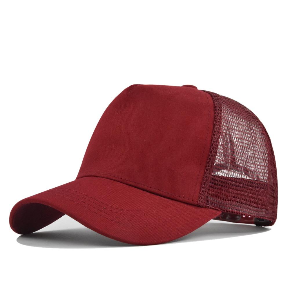 5 Panels Baseball Cap Breathable Sun Hat New Mesh Hat  Men Women