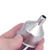 Stainless Steel Funnel, 30ml Shot Glass, & 70ml Rolled Rim Wine Glass Set