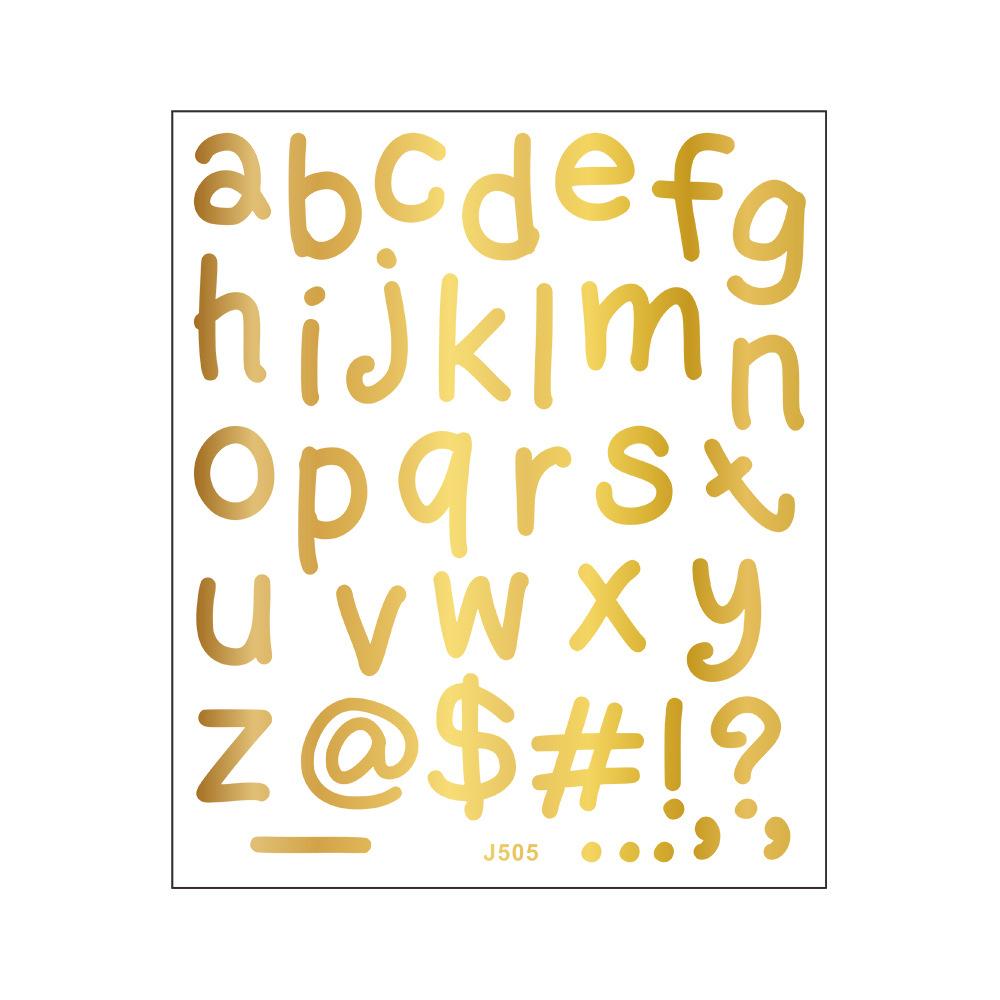 Colorful and Fun English Letter Combination Mirror Wardrobe Home Beautification and Decoration Stickers