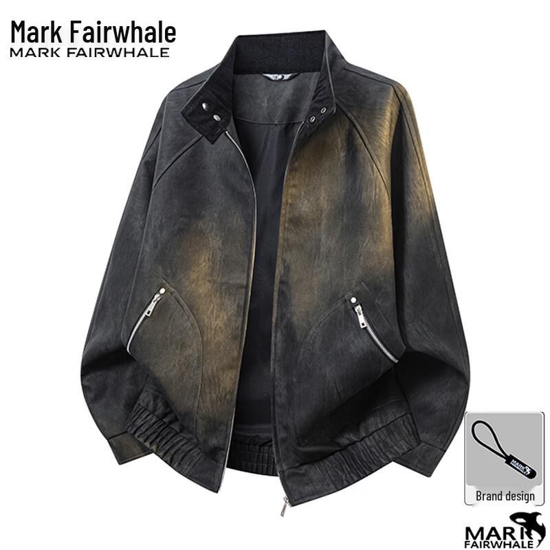 Mark Fairwhale Men's Casual Stand Collar Jacket
