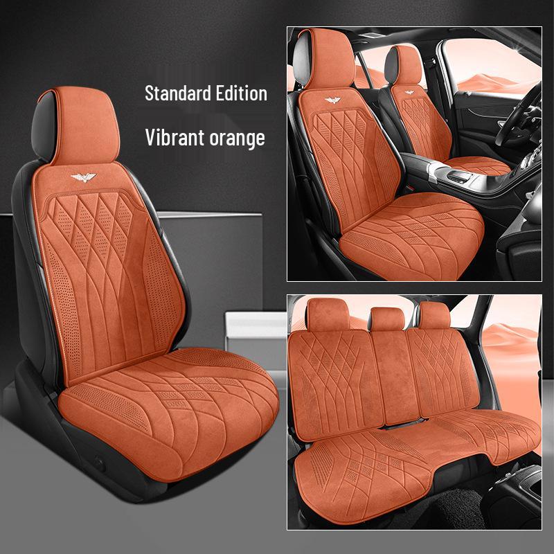Universal Suede Car Seat Cushion for All Seasons - Fits SUVs, Sedans, and Pickup Trucks