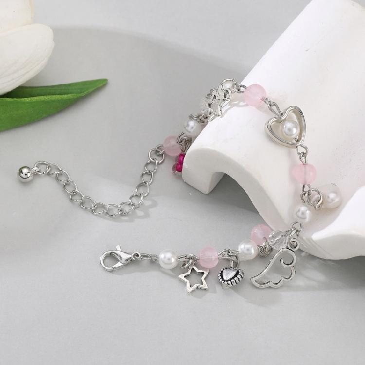 Trendiges Charm-Armband Vielseitiges Perlenarmband Handgelenkschmuck Quastenarmbänder