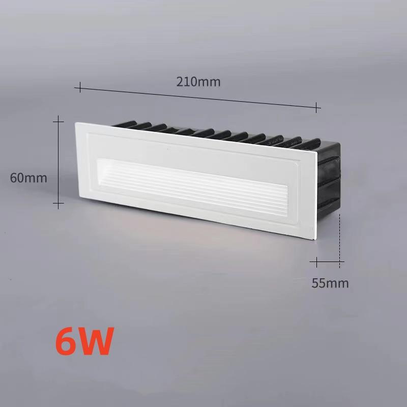 LED IP65 Waterproof Stairs Step Light Outdoor Wall Lamp Corner Garden Street Footlight  Recessed for Porch Yard Balcony 220V
