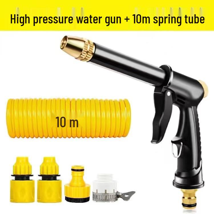 

High Pressure Retractable Water Hose with Multifunctional Spray for Car Wash, Gardening, and Ground Rinsing