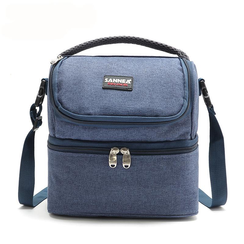 7L Obědová taška Přenosná Izolovaná Pikniková Krabička 600D Oxford Pevná Termo Obědová Taška Jídlo Pikniková Taška Chladicí Taška Tote Kabelky