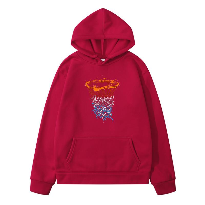 

A fashionable men s sportswear style hooded sweatshirt with a new basketball hoop print and eco-friendly comfortable material 3XL