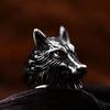 Beier Neues Design Vintage Cool Nordisch Wikinger Wolf Ring Mit Geschäft Hohe Qualität Edelstahl Tier Ring Für Männer Modeschmuck