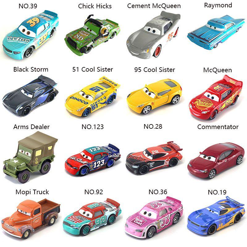 Disney Cars 95 Dinosaur Grey Mcqueen Alloy Children's Toy Car Model