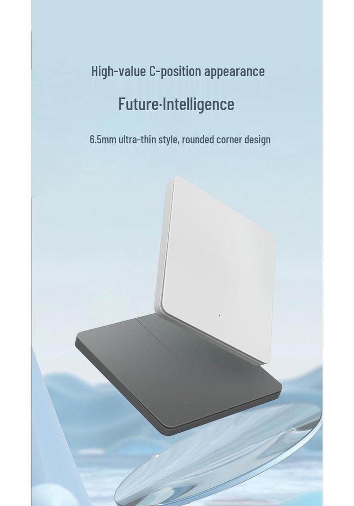 Ultra-thin Skin-Feel Switch Panel with Mijia App & Xiaoai Tongxue Voice Control