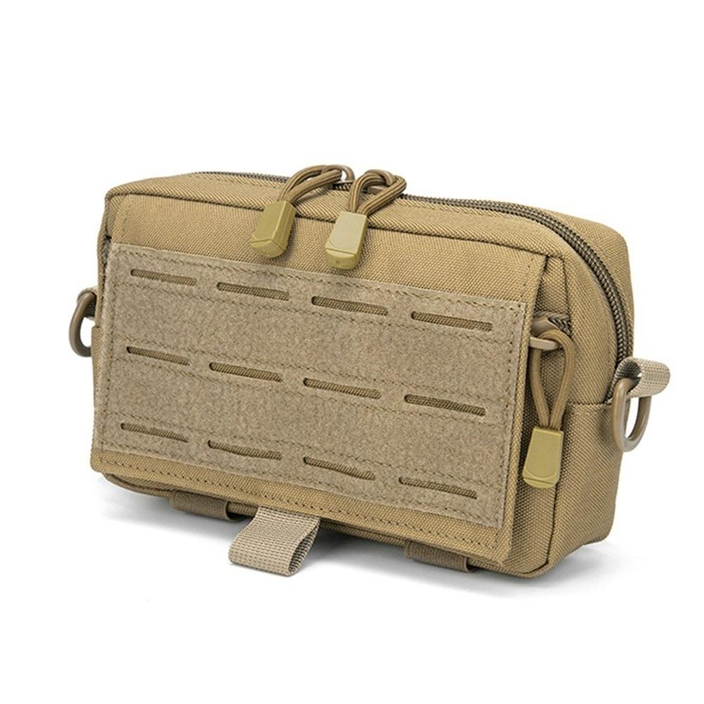 

New Emergency EDC Utility Bag Outdoor Zippered Pockets Waist Fanny Pack Crossbody Function Hanging Belt Tool Kit Sports хаки
