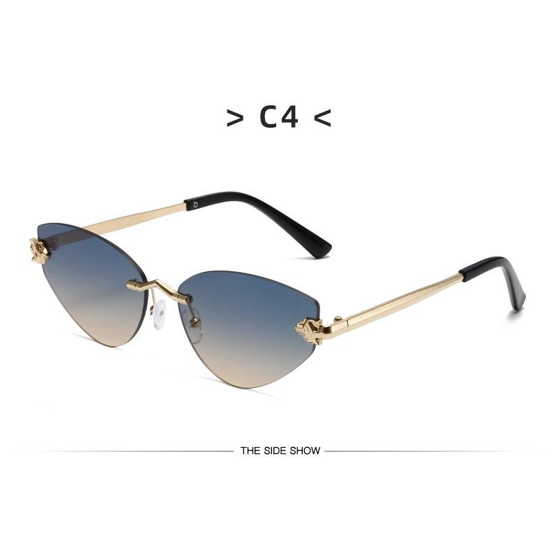 Women's sunglasses, new triangular frameless sunglasses.