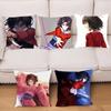 Shiki Ryougi Animation The Garden Of Sinners Kissenbezug Quadratisches Kissen Schlafzimmer Sofa Freizeit Auto Wohnzimmer Heimdekoration 40X40