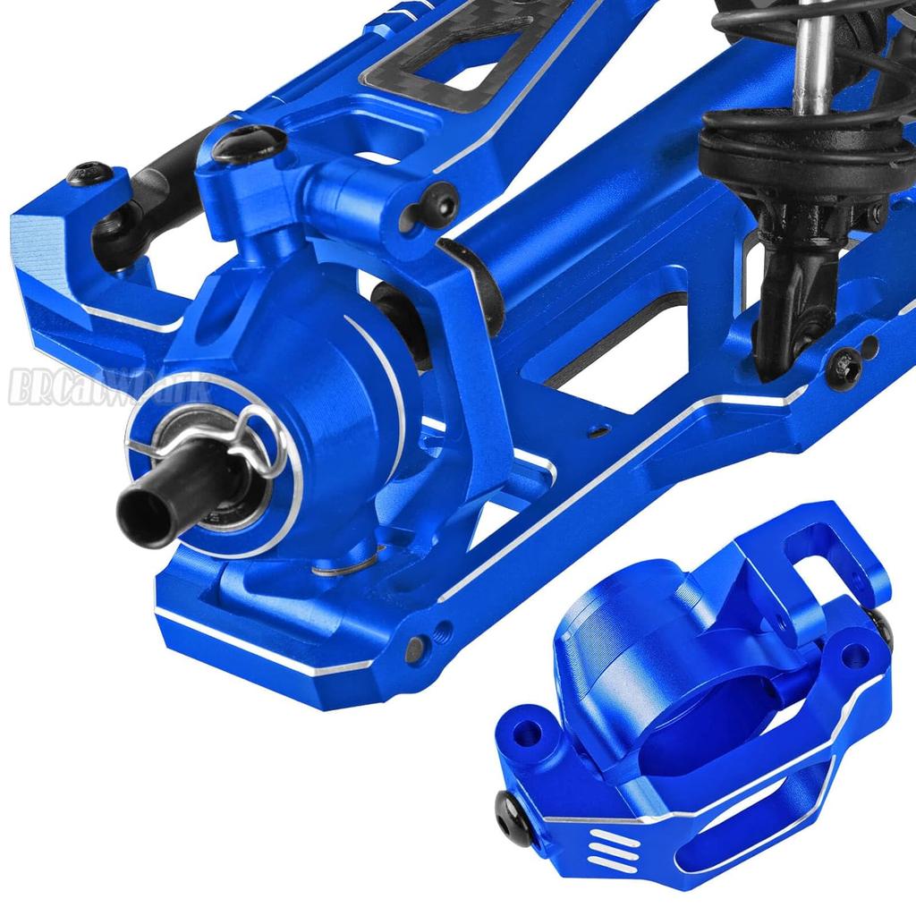 Aluminum Caster Block,Steering Blocks,Rear Stub Axle Carriers Upgrades Part for 1/10 WideMaxx/X-Maxx,RC Steering Block w/Bearings Hops up,RC Truck