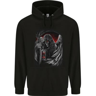 Grim Reaper Biker Gothic Heavy Metal Skull hoodie-Casual Pullover Sweatshirt