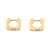 Specially For 18K Square Smooth Titanium Steel Earrings That Do Not Fade, Fashionable Ear Jewelry, High-End Niche