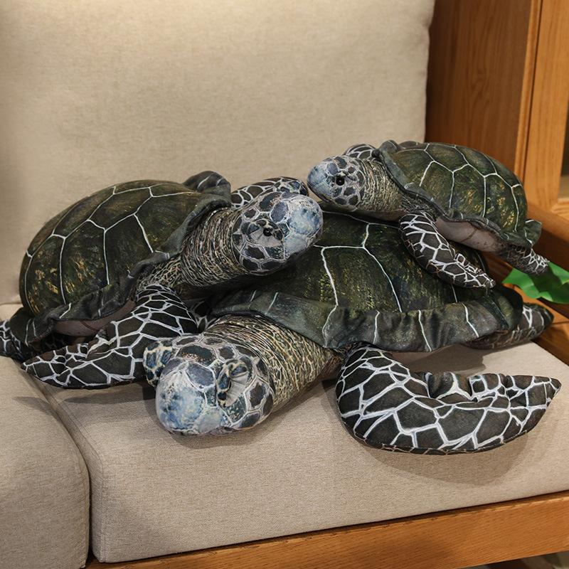 Cartoon Simulation Turtle Doll Plush Toy Aquarium Big Turtle Doll Children'S Doll Birthday Gift
