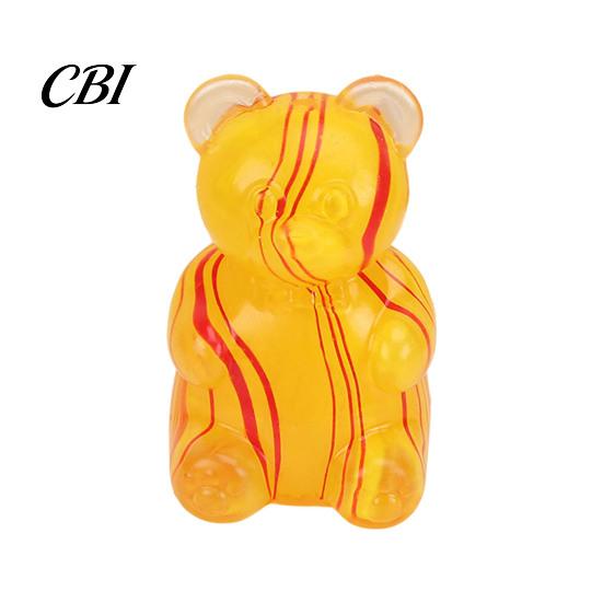 Portable Decompression Gifts for Friends Cute Bear Squeeze Toy, Soft TPR Pinch Relaxation Toys Emotion Release Maltose Texture Sensory Fidget Kids And