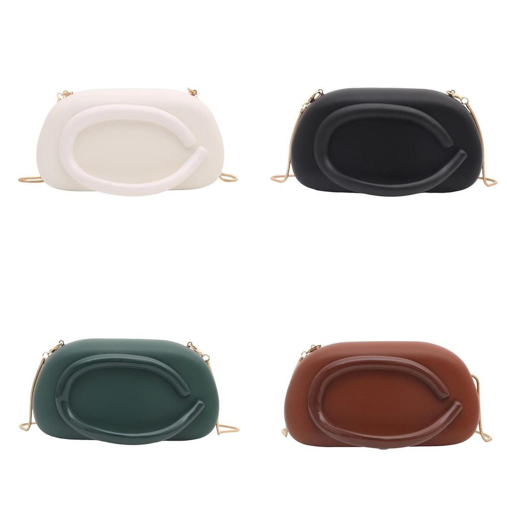 Acrylic Box Clutch Bag For Women With Chain Strap Small Evening Purse Crossbody Fashion Accessory