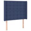 VidaXL Headboard with Ears Blue 83x16x118-128 Cm Fabric3119994