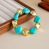 Bohemian Elastic Resin Acrylic Bracelet for Women Retro Stackable Irregular Beaded Bracelet Bangle Party Jewelry