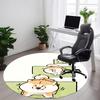 1PC Puppy Playful Office Round Area Rug, Indoor Mat Suitable ForOffice, Under Office Chairs Bedroom Living Room Home Decor, Room Deco f111