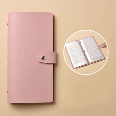 Fun Money Savings Challenge Binder Solid Color PU Savings Challenges Book Easy Leather Cash Budget Notebook Money Notebook