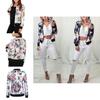 Stylish Women's Casual Floral Long Sleeve Baseball Jacket Coat For Everyday Wear