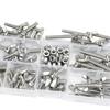 304 Stainless Steel Thumb Screw Set - Mixed Butterfly Bolts (DIN315)