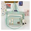 Schoolbag Mori ins Simple contrasting colors Large capacity High value Versatile schoolbag Junior high school students College students Backpack