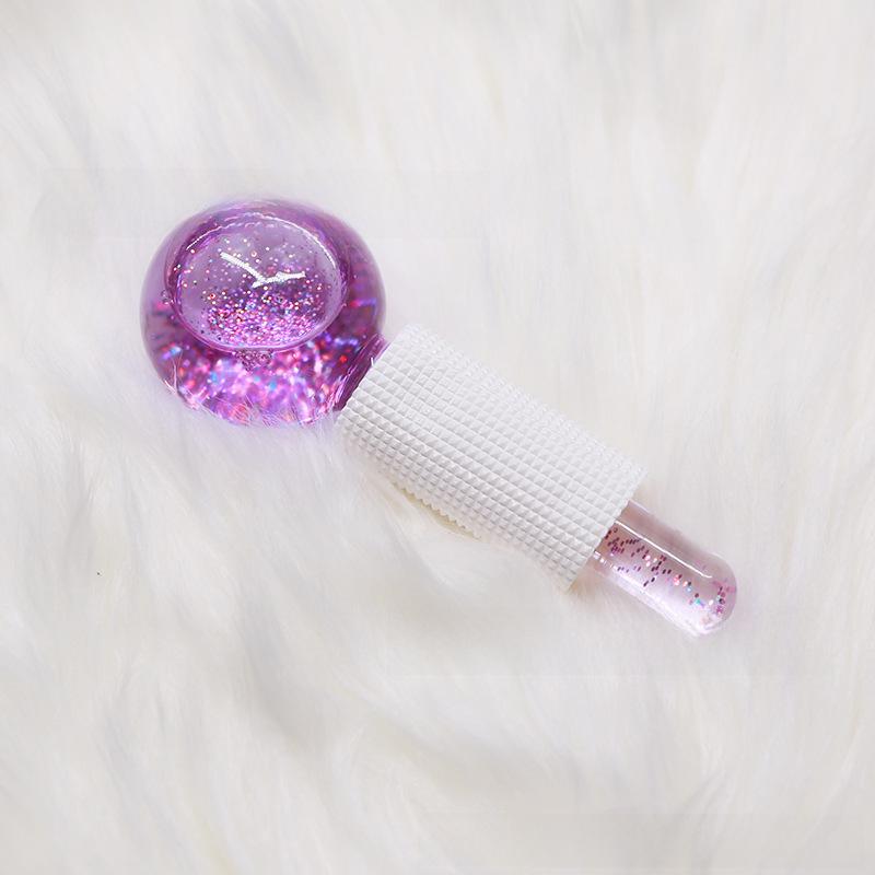 In-Stock Rose Quartz Ice Wave Facial Massage Beauty Ball